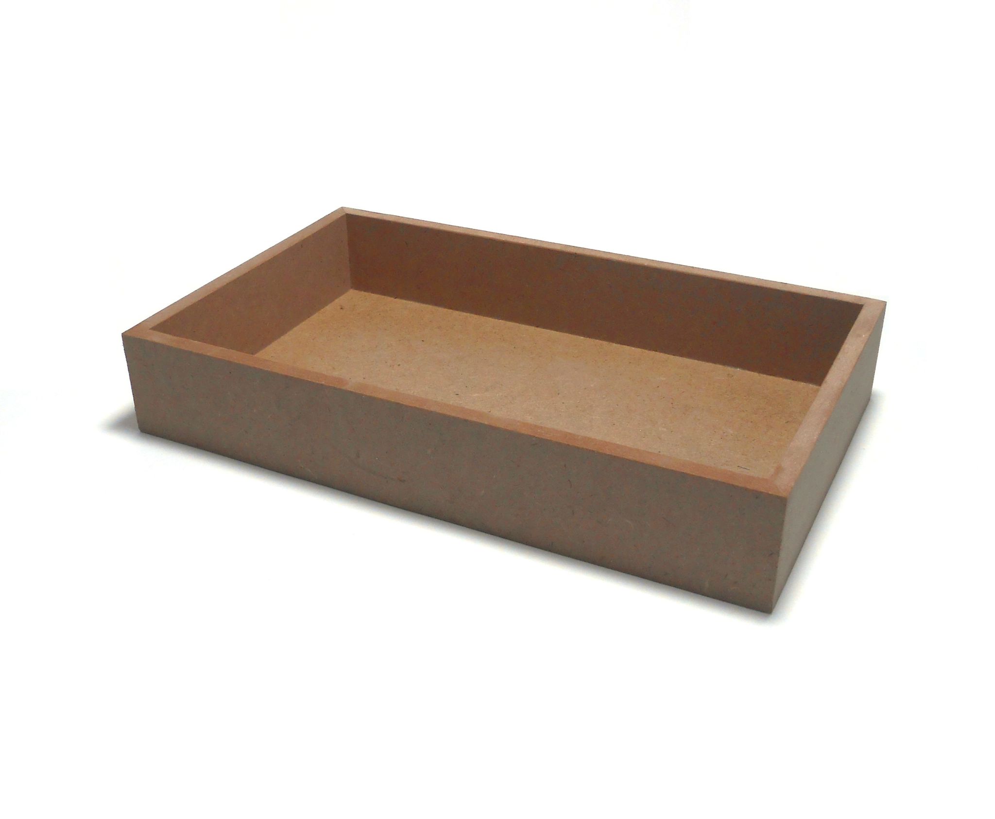 DEVESHA DIY Wooden Rectangle Tray - 10 × 6 Inch | Art and Craft, decoration and Decoupage view 2
