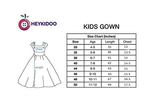 HEYKIDOO Kids Girls Velvet & Organza Christmas Party Wear Frock -Green & Red view 2