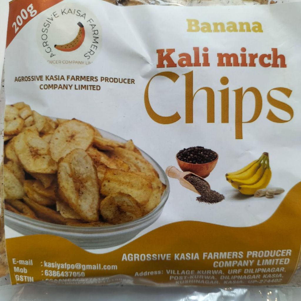 Banana Kali Mirch Chips (200 gm) view 2