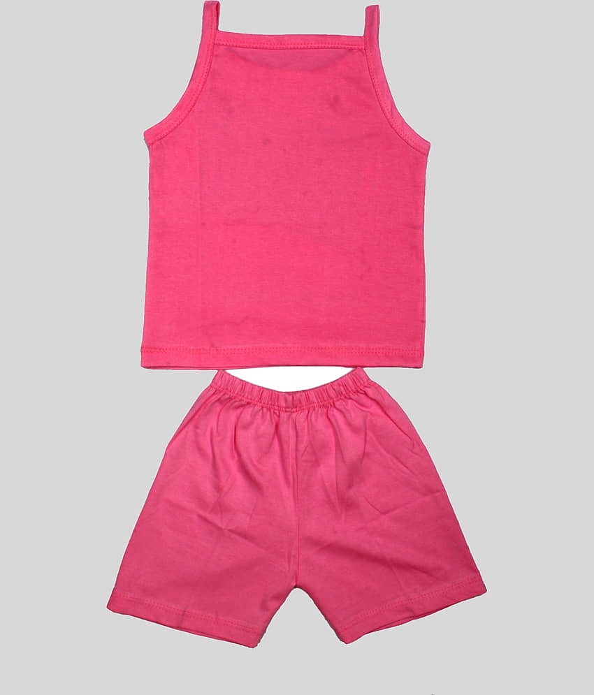 TRITI Pack of 1 Girls Cotton Top With Shorts ( Blue ) view 2