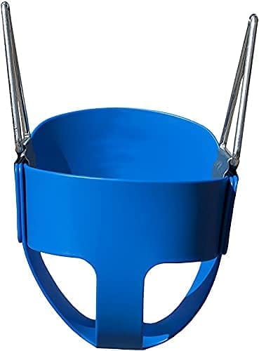 Reznor Heavy-Duty High Back Full Bucket Toddler Swing Seat with Coated Swing Chains and Carabiners for Easy Install Fully Assembled view 2