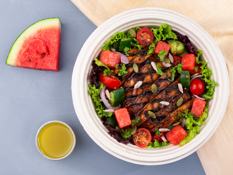 Bbq grilled chicken salad
