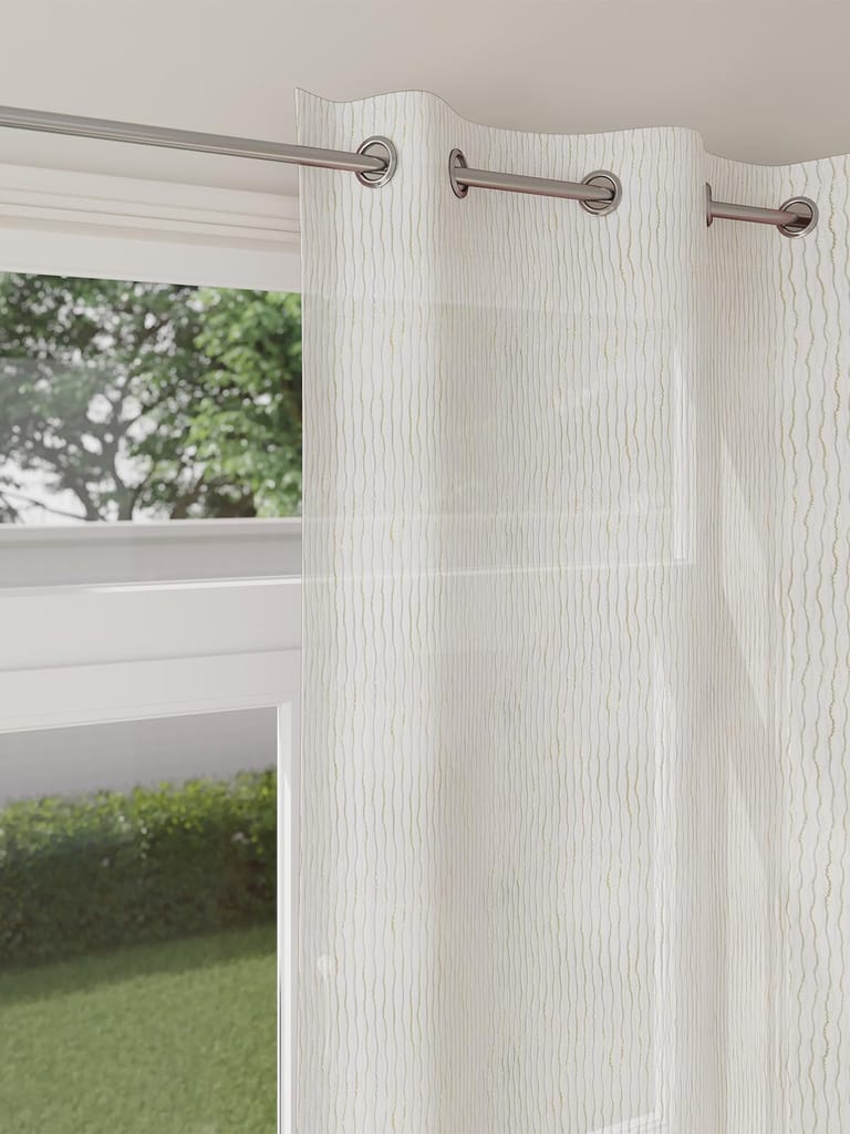 DDECOR - 100% Polyester Large Door 9 Ft|135 CM X 270 CM| - White view 2