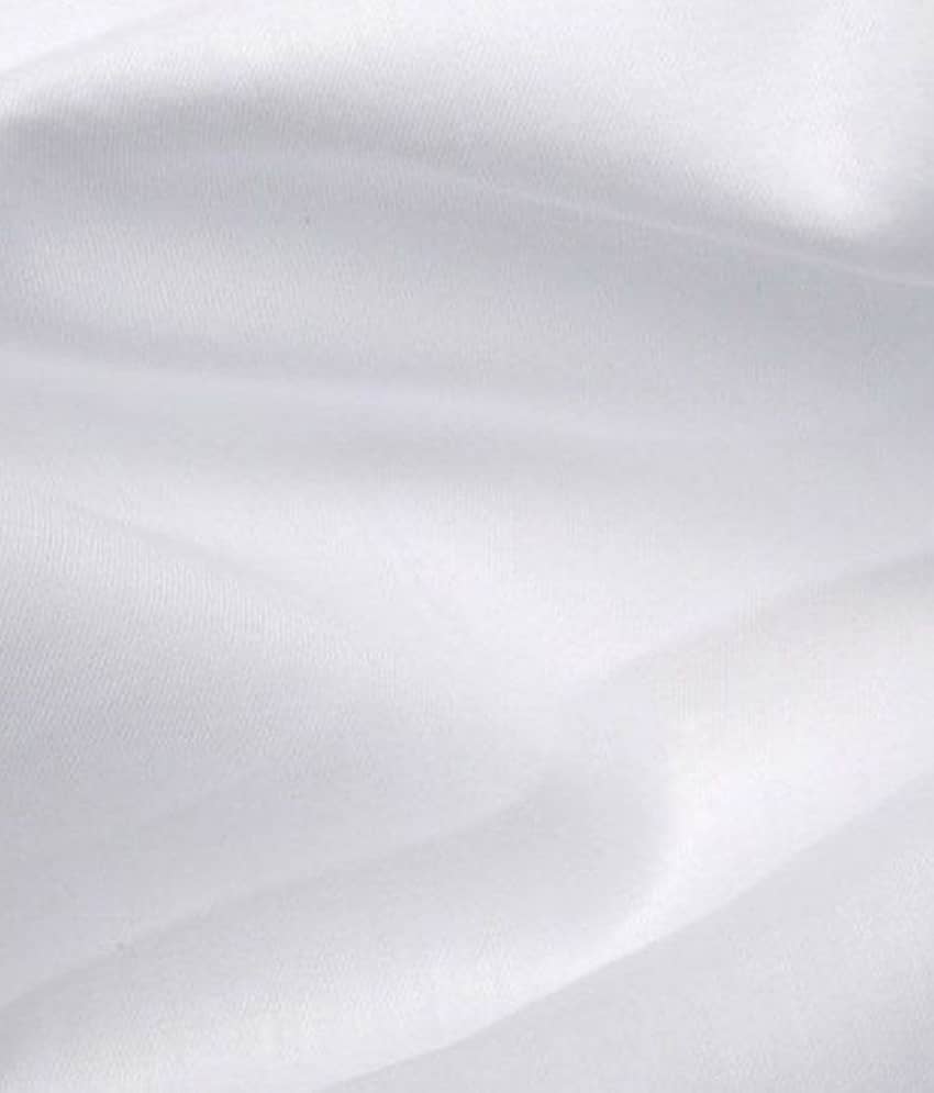 Makhanchor - White Linen Men's Unstitched Shirt Piece ( Pack of 1 ) view 2