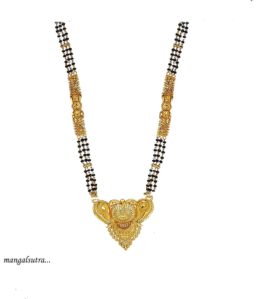 KRIMO Gold Plated Letest & Designer Mangalsutra For Women-100264 view 2