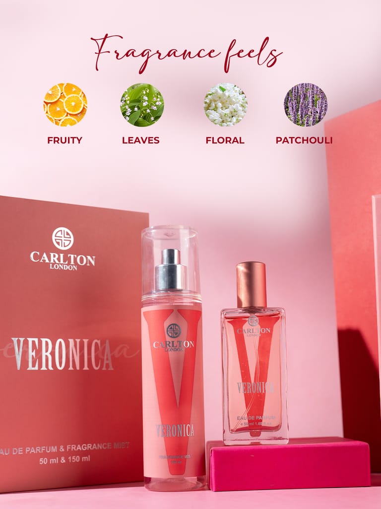 Carlton London Women Gift Set of 2 Veronica EDP Perfume 50ml & Body Mist - 150ml view 2