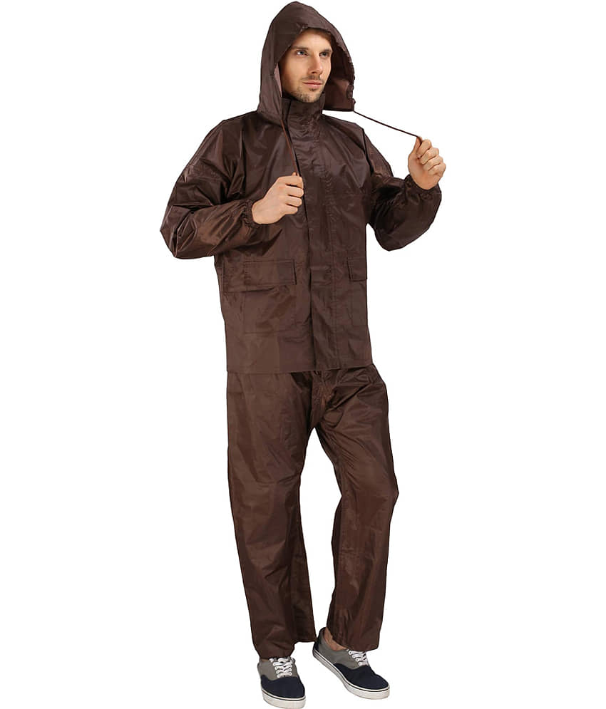 Goodluck Raincoat Set - Brown view 2