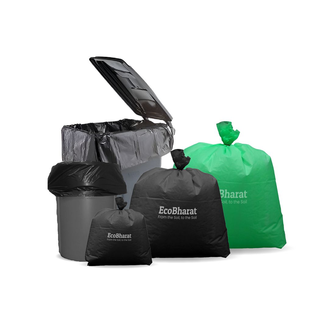 Biodegradable and Compostable Garbage Bags|20x22 (35pieces)|(capacity-5kg)