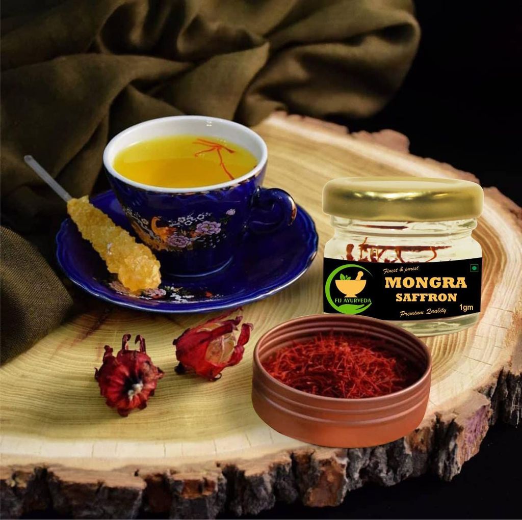 FIJ AYURVEDA Natural & Finest Grade A++ Mongra Saffron Thread Kesar/ Keshar/ Zafran /Jafran for Pregnant Women � 1GM view 2