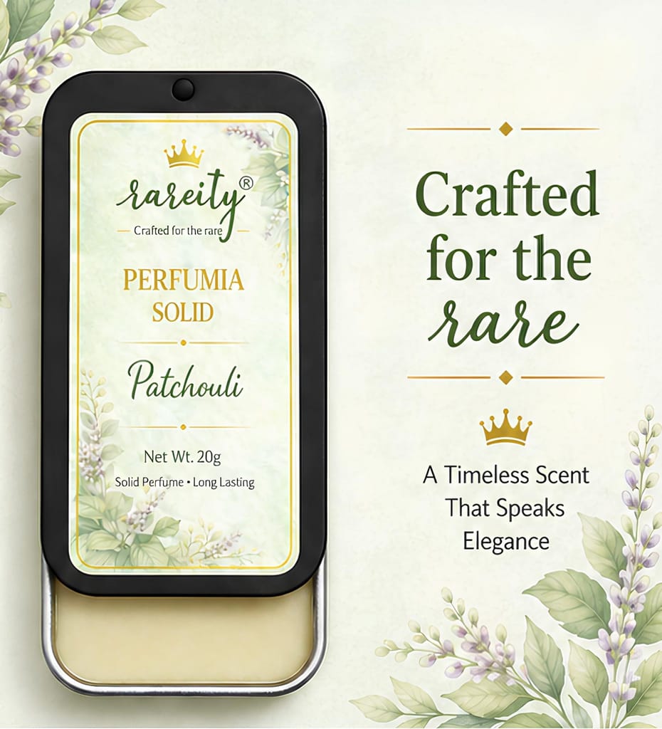 Rareity Solid Perfume – Patchouli Fragrance | Earthy Herbal Long Lasting Balm Perfume | Pocket Perfume | Alcohol-Free | 20g| Travel-Friendly view 2