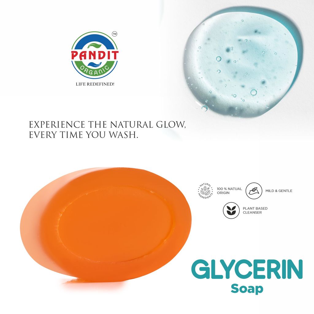 Pure Glycerin Organic Handmade Soap Bar (Value Pack - 100 g) – Cold-Pressed Oils, Plant Glycerin & Natural Botanicals, Sulfate & Paraben Free, Ayurvedic Herbal Cleanser for All Skin Types – Cleansing & Tanning view 2