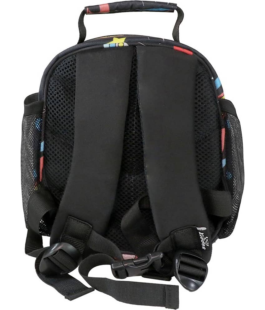 SmilyKiddos 25 Ltrs Black Polyester College Bag view 2