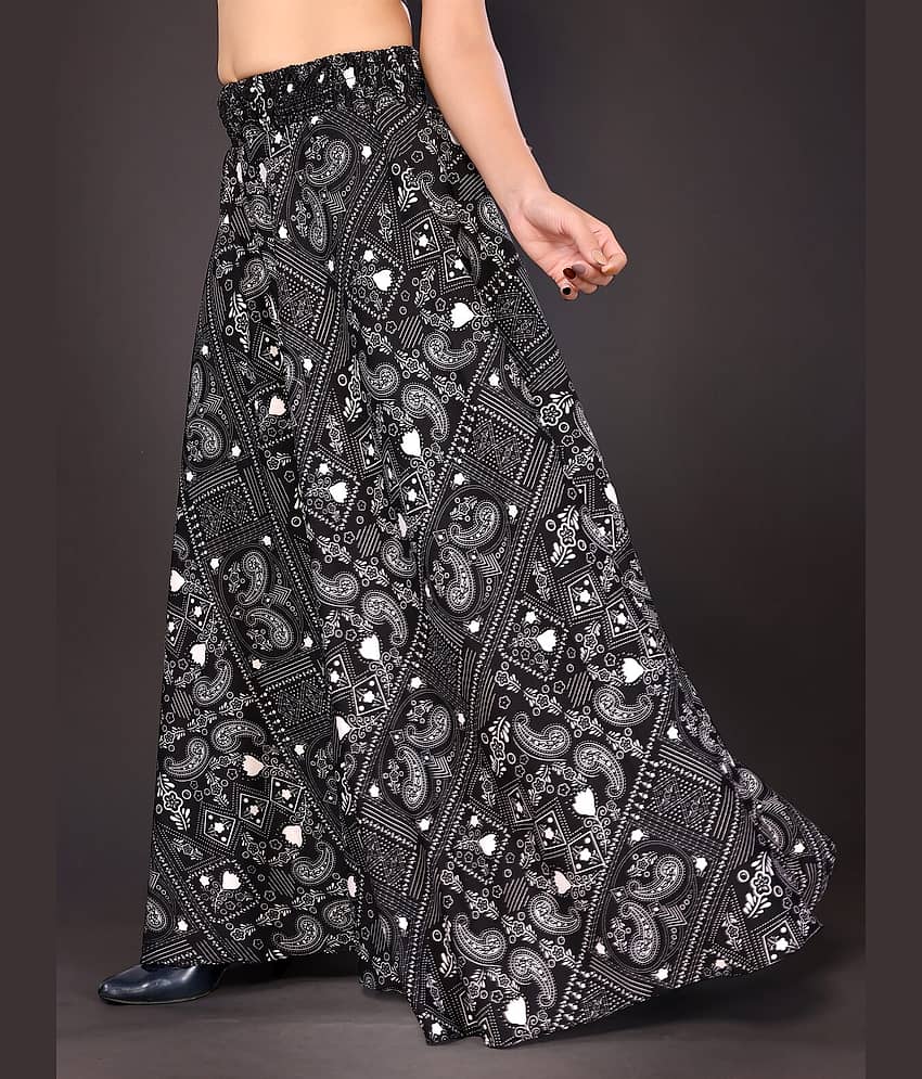 NightBlue - Black Viscose Women's Palazzo ( Pack of 1 ) view 2