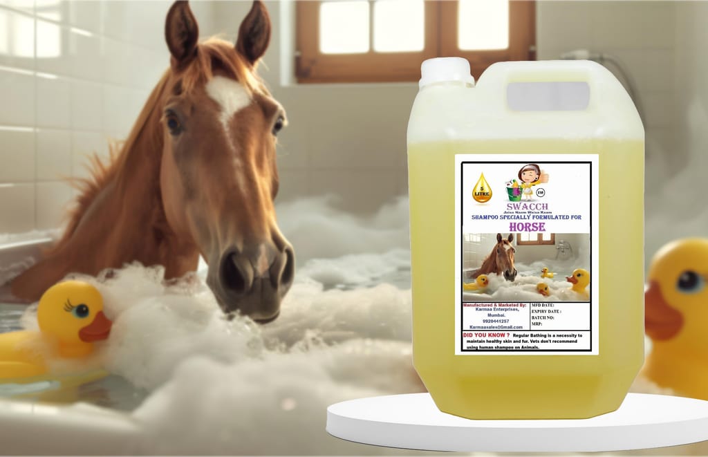 Swacch Shampoo Specially Formulated for Horse (5 Litre) Lemon view 2
