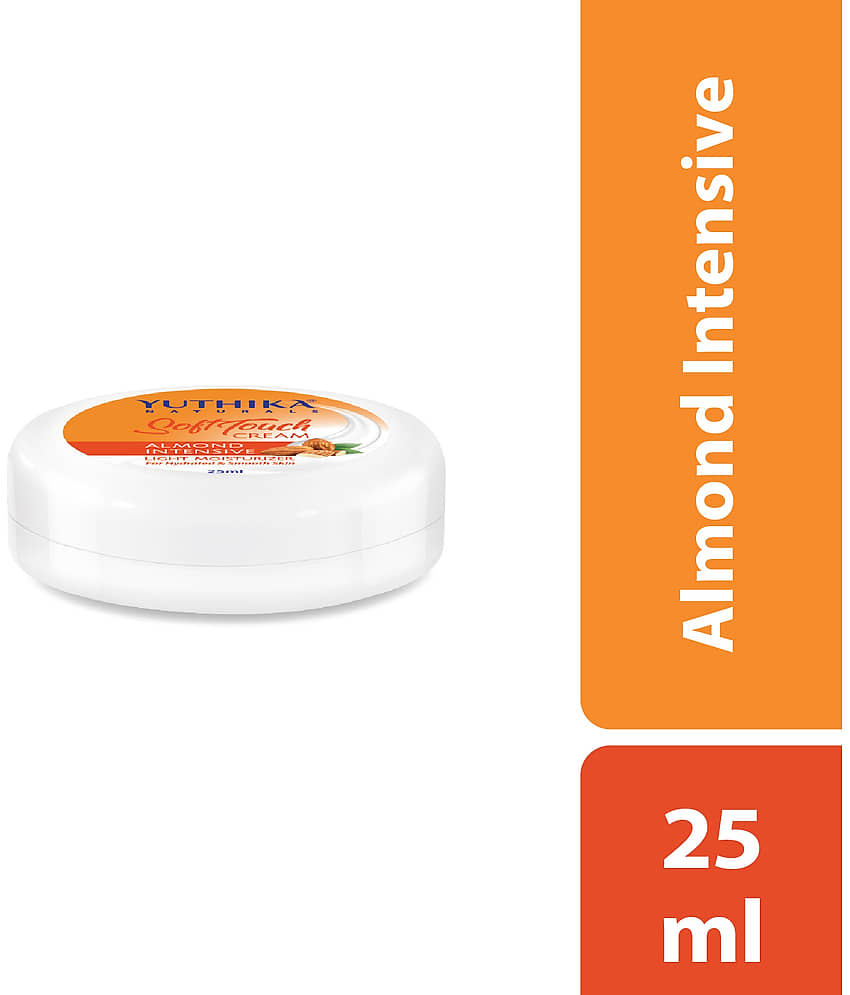 Yuthika Almond Intensive Light Moisturizer Cream 25ml Pack of 12, Non Sticky, Instant Hydration, Deep Nourishment view 2