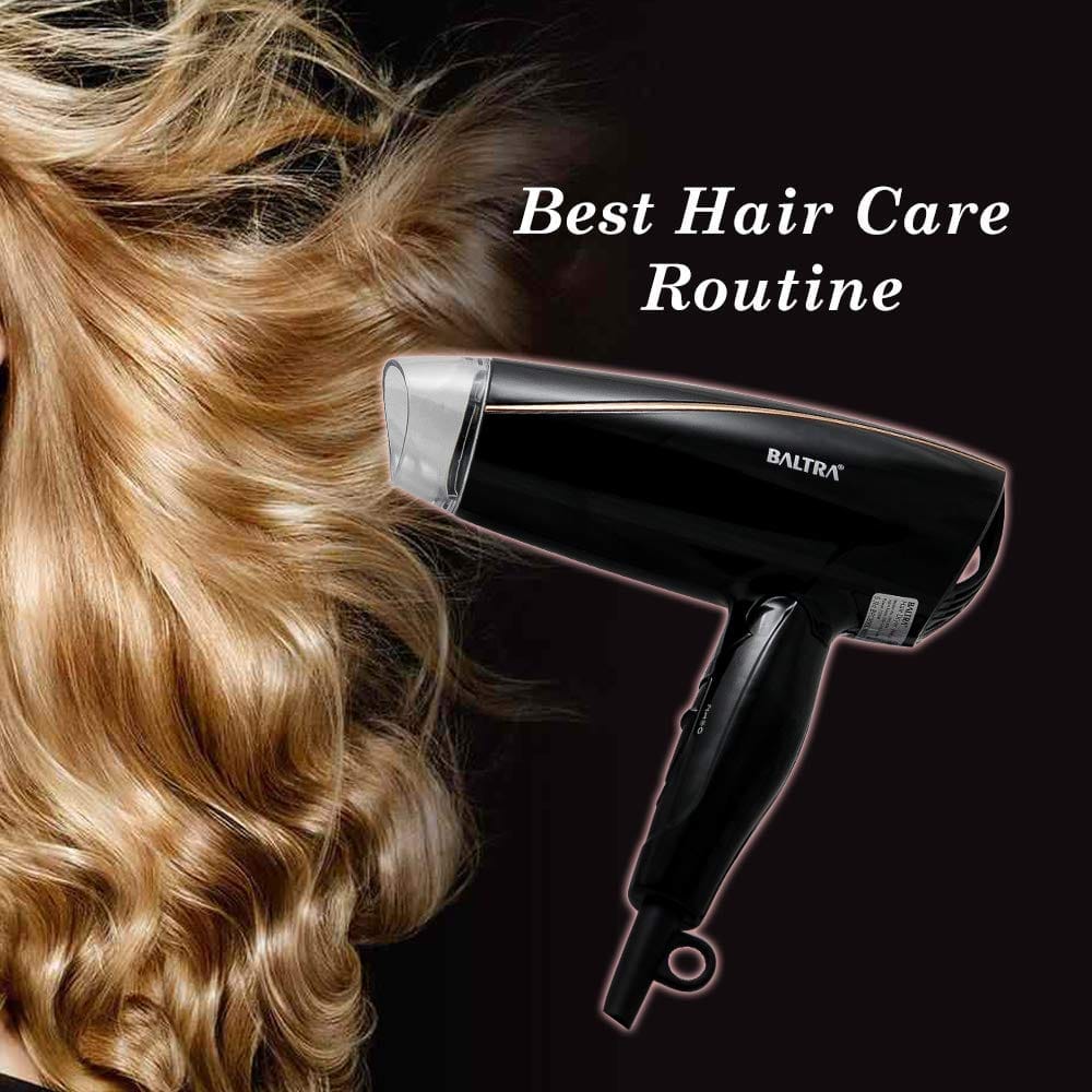 Baltra Hexa 1200 Watt Hair Dryer, DC Motor, Single Speed with Cool Shot Warm & Hot Air Functions, Foldable Handle for Compact Storage, Concentration Nozzle, 1.8 m Power Cord, Overheat Protection view 2