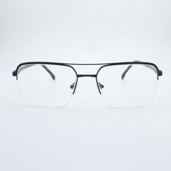 Lensoz Elite X Luxe Half Rim Geometric - Medium - Black view 2