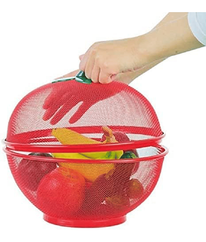 Universal Steel Red Food Container ( Set of 1 )