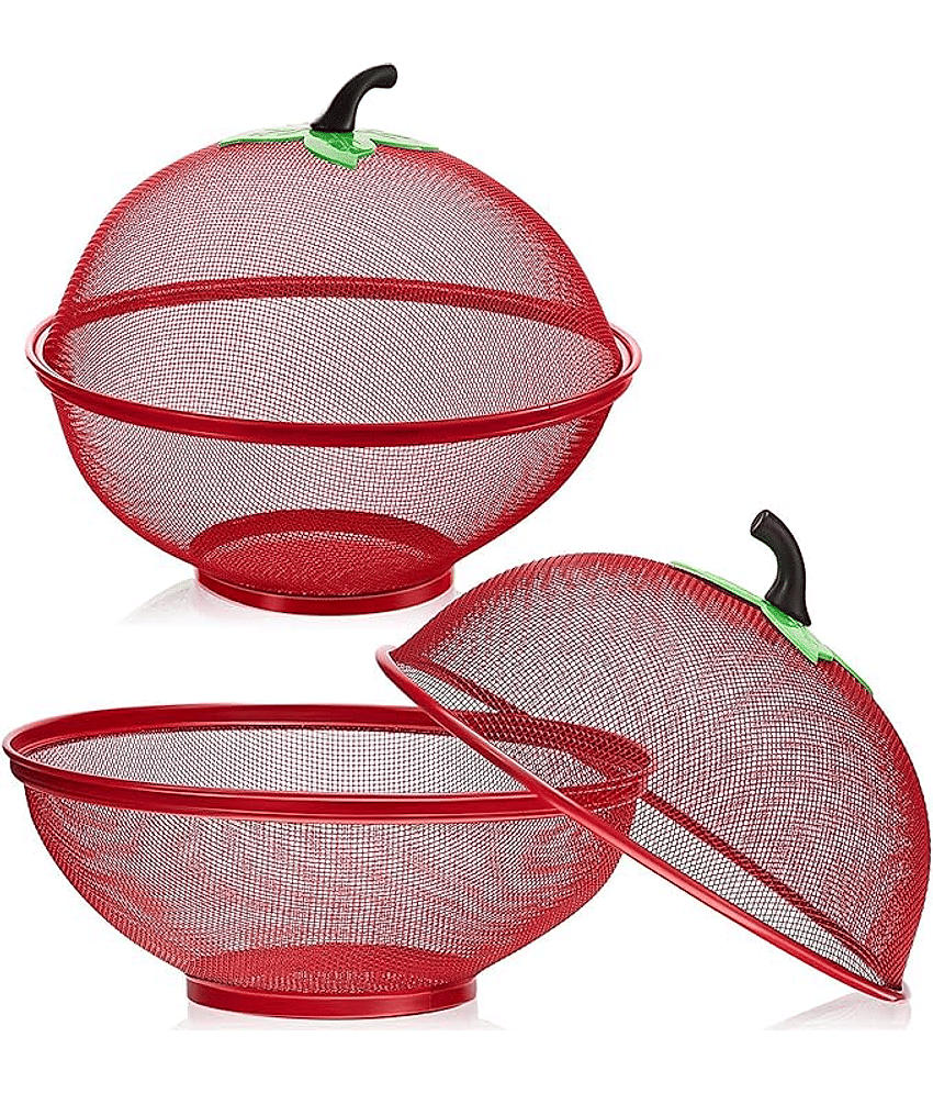 Universal Steel Red Food Container ( Set of 1 ) view 2