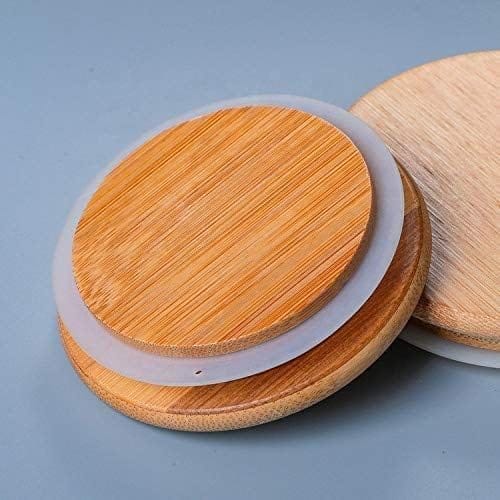 Wooden lid jar 1050 ML Kitchen Containers For Sugar, Candy, Cookie, Rice Spice Jam Honey Grocery Pickle Dry Fruit (pack of 2) view 2