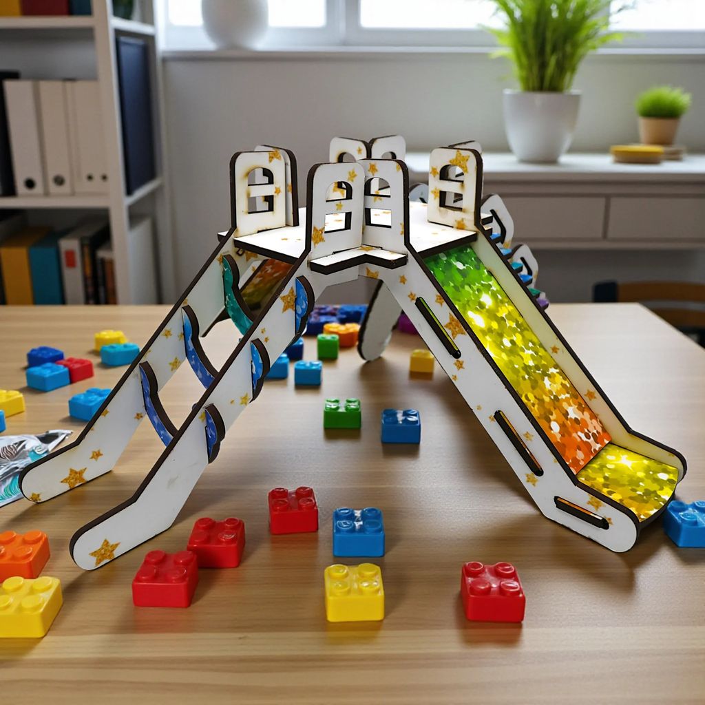 DIY Garden Swings Miniature Crafting Kit for Kids | Build & Play Swing Set Toy | Educational STEM & Creative Craft Activity for Home Display view 2