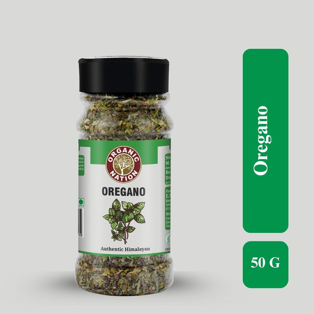 Organic Nation Oregano 50g (pack of 2) | Dried Oregano Leaves | Natural & Aromatic Herb | Perfect for Pizza, Pasta, Salads view 2