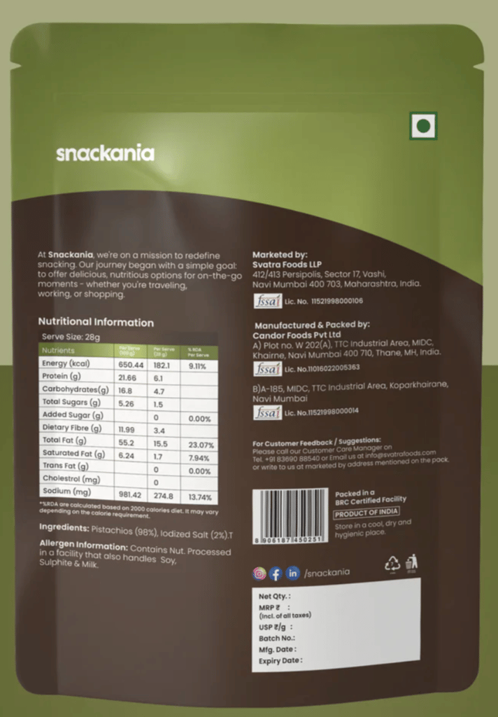 Snackania Irani Pistachio I Natural Dry Fruit | Pista Dry Fruit, Shelled Nuts Super Crunchy & Delicious Healthy Snack 230 Gram view 2