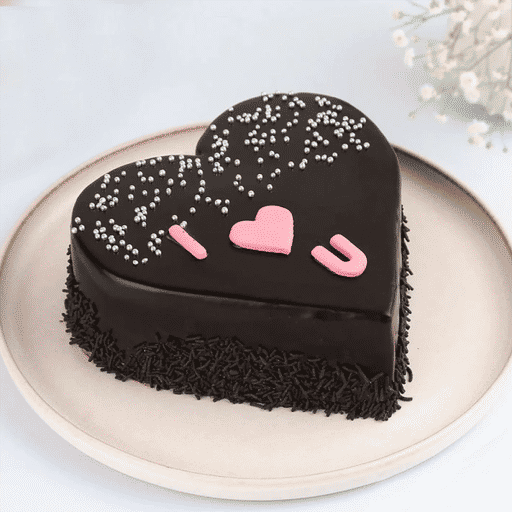 Chocolate Heart Shape Cake
