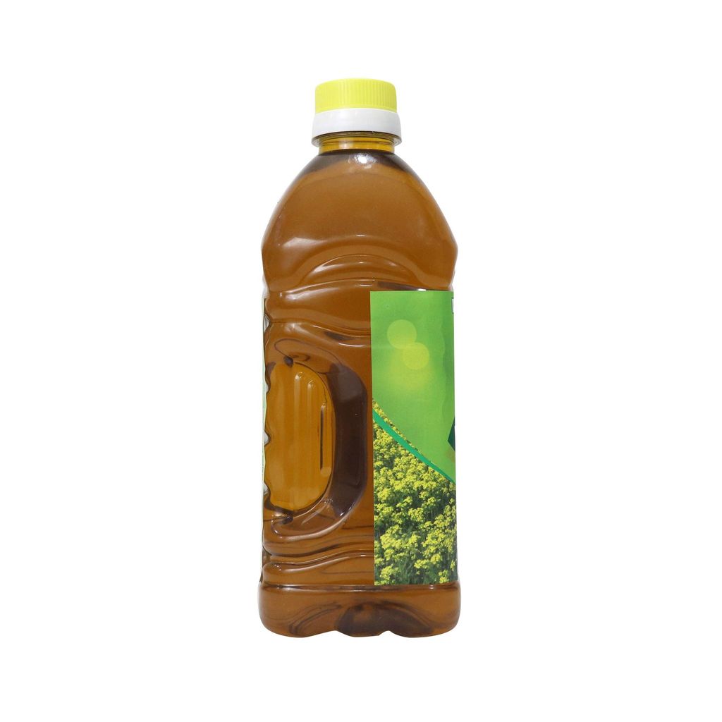 Elworld Agro & Organic Food Products Yellow Mustard Oil (Kachi Ghani) Cold Pressed- 900 ML view 2