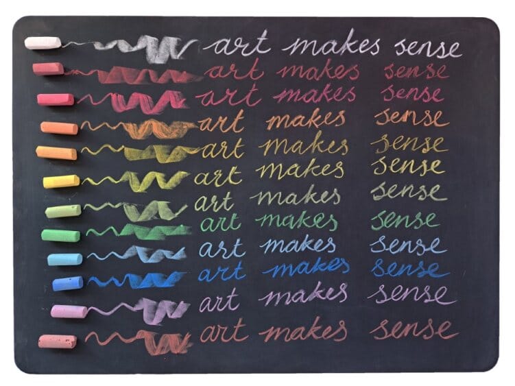 Art Makes Sense Blackboard Pastel Chalk – 12 pieces view 2