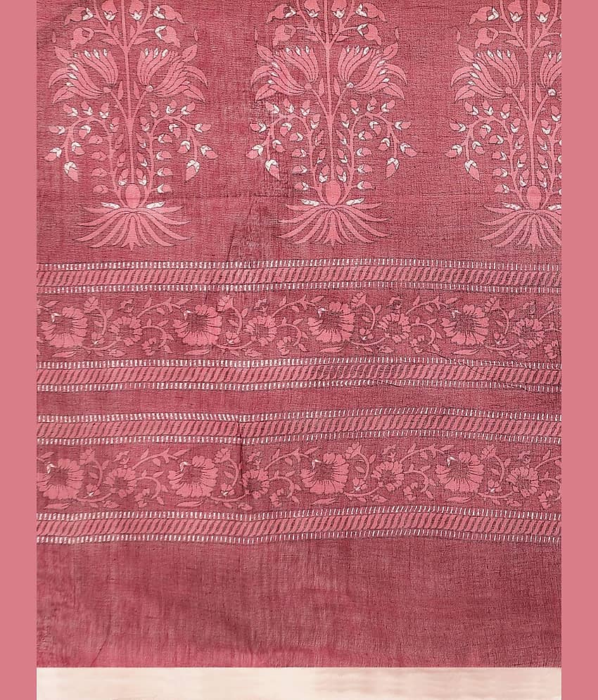 SHANVIKA Cotton Printed Saree Without Blouse Piece ( Blue ) view 2