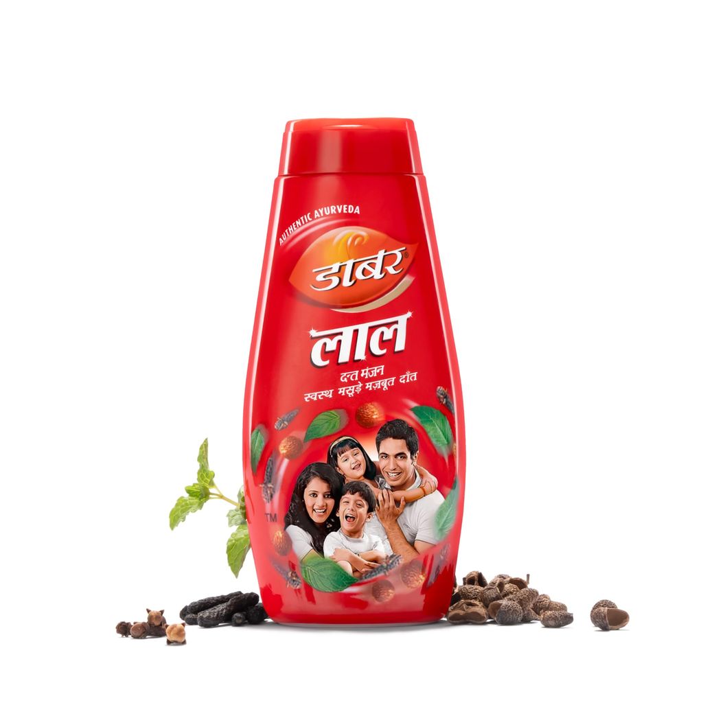 Dabur Lal Dant Manjan Tooth Powder 300g | 100% Natural Ayurvedic Formula for Strong Teeth| Healthy Gums| Fresh Breath | Plaque Reduction