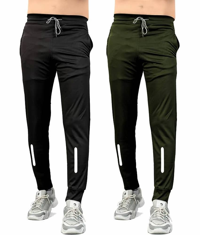FRUZIS FASHION Multicolor Lycra Men's Joggers ( Pack of 2 )