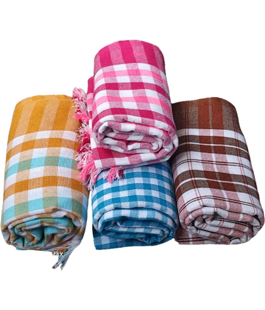 KAKUMANU Set of 4 Cotton Bath Towel Multi