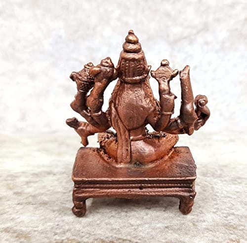 Searchers Paradise - Copper Idols Varahi,1.5 inches, Copper Handmade 65 Grams, Patina Antique Finish, Pack of 1 Piece view 2