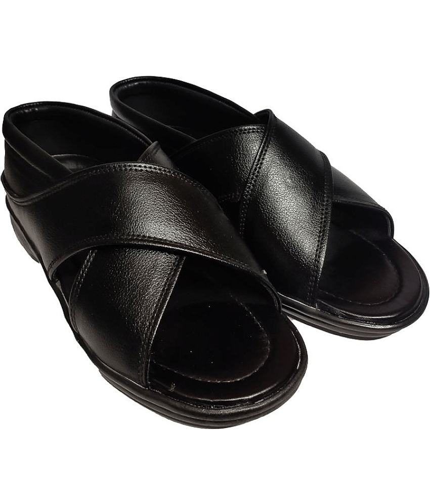 RAGE GAZE - Black Men's Sandals view 2