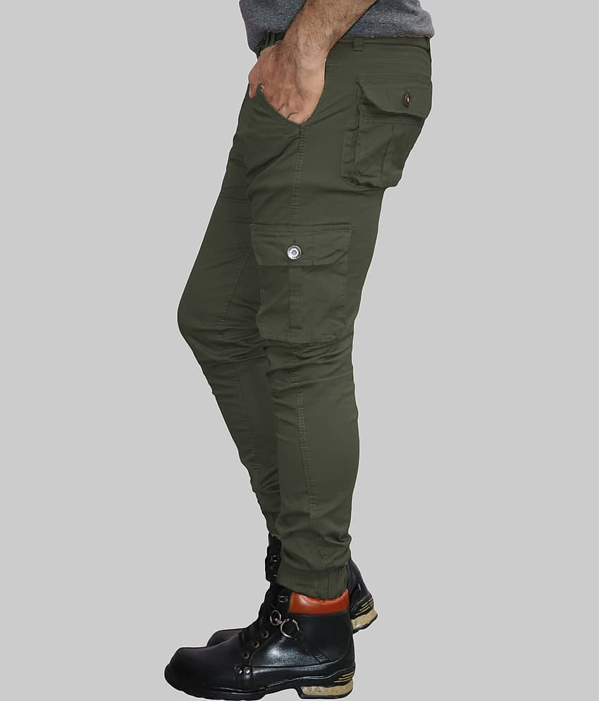 Urban Legends Regular Flat Men's Joggers - Green ( Pack of 1 ) view 2