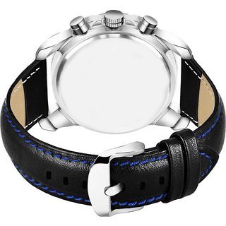 HRV Men's Round Dial Silver Strap Analog Watch view 2