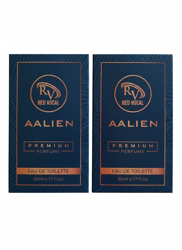Red Vocal Aalien Luxury Eau De Toilette – Unisex 50ml (Set of 2), Fresh, Woody Amber & Long-Lasting Fragrance view 2