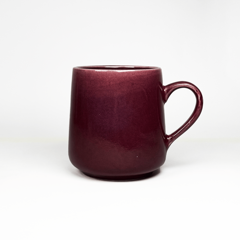 Heritales Dark Merlot Ceramic Mug for Coffee, Milk & Tea Lovers – 350 ML | Handcrafted in India |Vegan, Bone China-Free | Microwave, Dishwasher & Freezer Safe | Premium Artisanal Mug– Set of 1