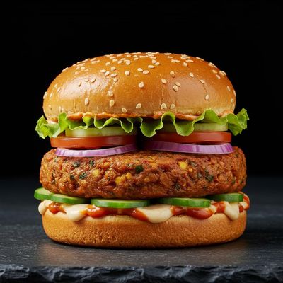 Spicy Paneer Burger