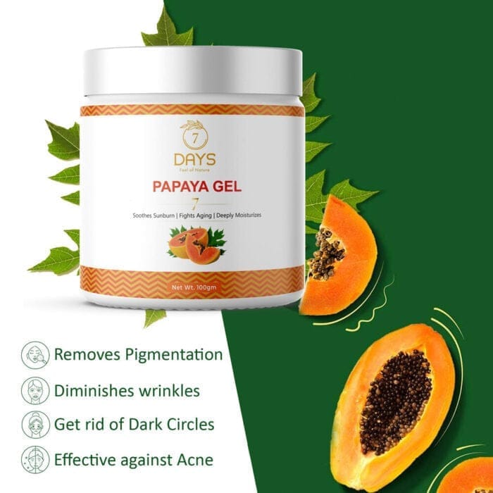 7 Days Premium Papaya Gel – For Glowing Skin, Reduce Pigmentation, Reduce Tanning (100 ml) view 2