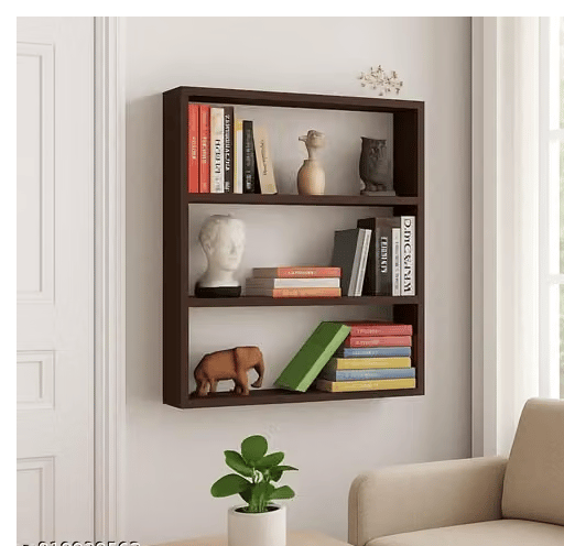 Wall Mounted Wooden Spice Shelf view 2