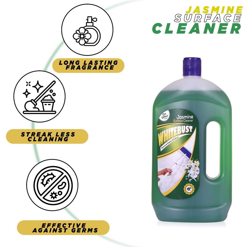 Whitebust Floor Cleaner Floral,Lavender&Jasmine,Lavender Fragrance 975ml Pack of 4 view 2