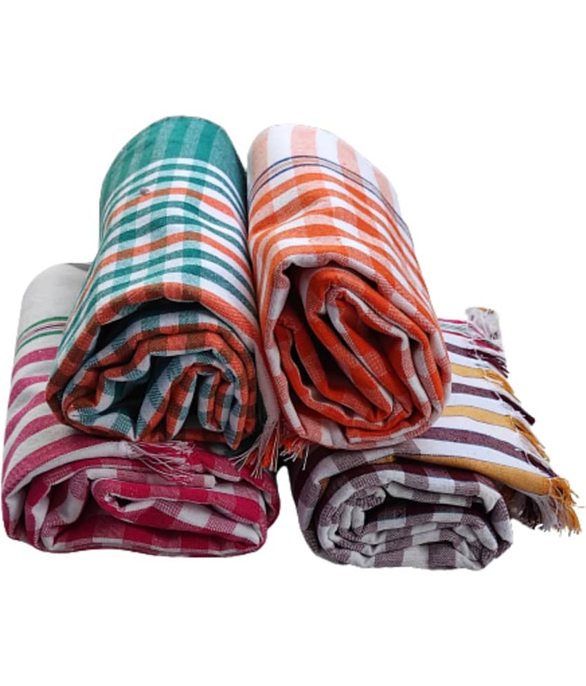 KAKUMANU Set of 4 Cotton Bath Towel Multi