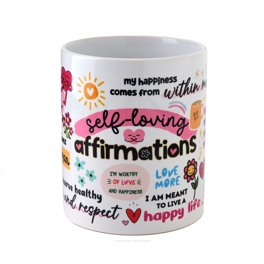 Motivations-Tasse "Self-Loving Affirmations" view 2