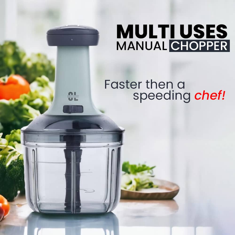 Craftlayout Hand Press Push Vegetables Chopper 1000 Ml view 2