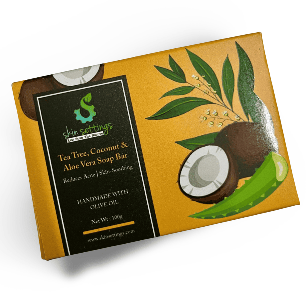 Skin Settings Tea Tree, Coconut & Aloe Vera Soap Bar view 2