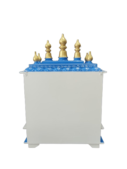 Nikhil Art Temple For Pooja - Hanging Mandir For Home With Cabinet view 2