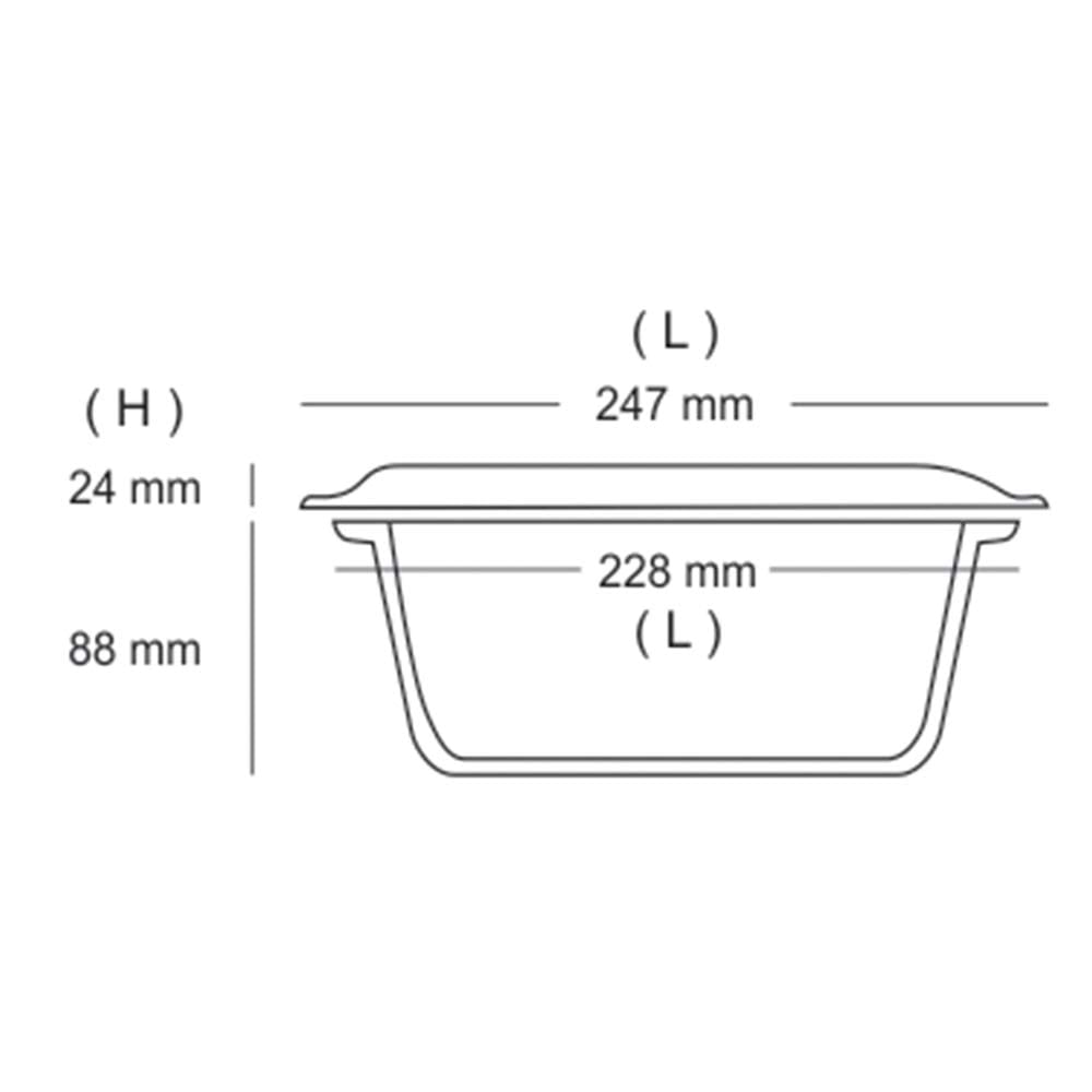 Borosil Glass Casserole Oven and Microwave Safe Serving Bowl with Glass Lid, 1.75L, Transparent view 2